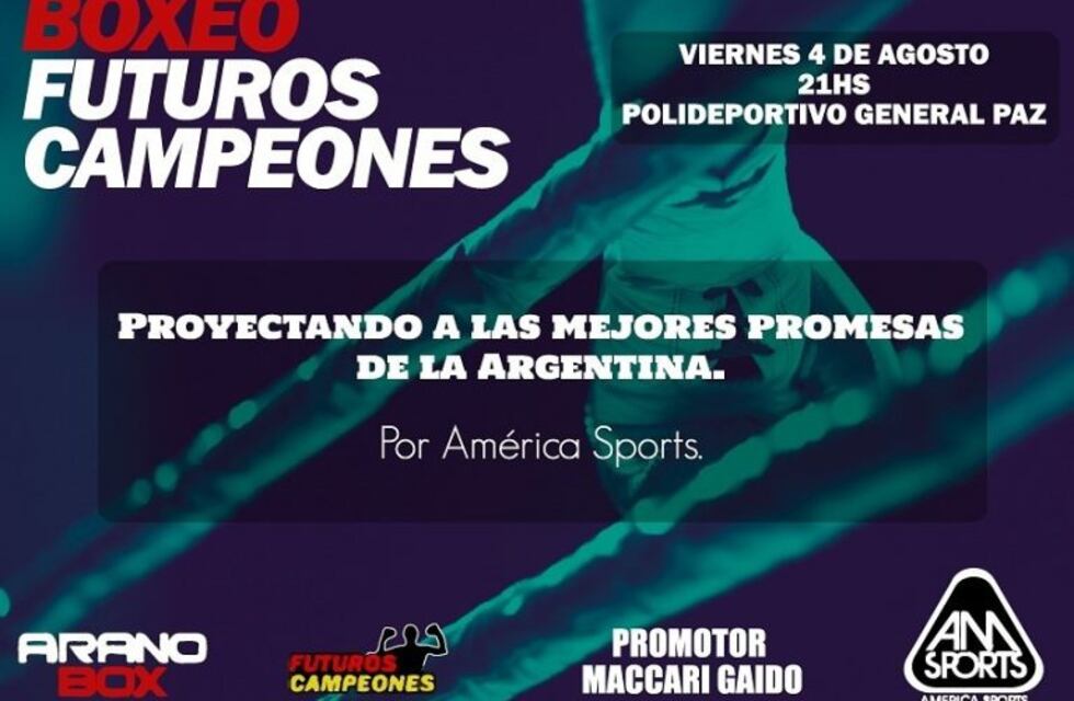 Boxeo: el ciclo Futuros campeones vuelve al Polideportivo General Paz