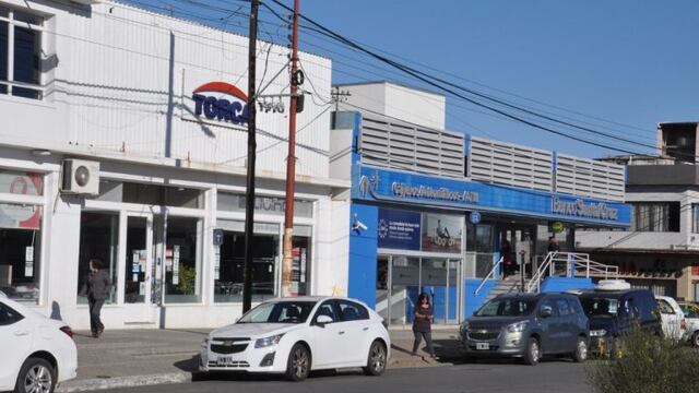 Zona céntrica de Caleta Olivia.