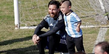 Diego y la foto soñada con Messi
