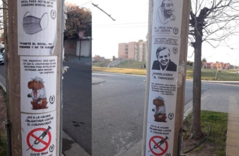 El gobierno neuquino repudió las expresiones antisemitas aparecidas en la vía pública