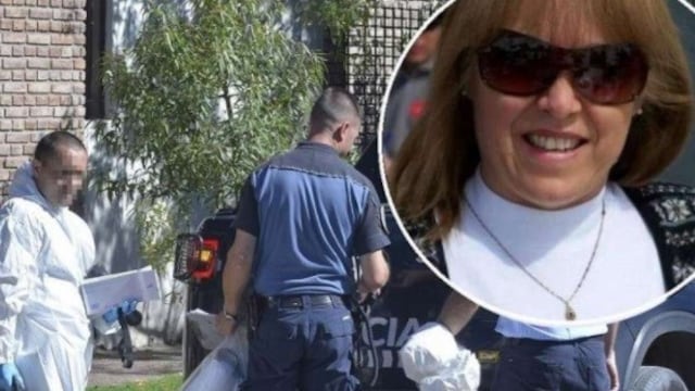 Momentos de los operativos ante el asesinato de la empresaria Norma Carleti, ocurrido en Tunuyán.