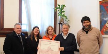 Casas se reunió con la senadora Cristina López de Abarca\u002E