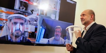 Liliana donó 15 mil mascaras de protección facial a la Provincia (Gobierno de Santa Fe)