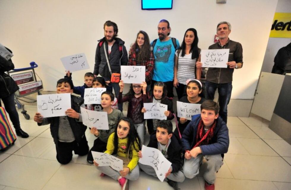 Llegaron Ammar y Georgette, nuevos refugiados sirios