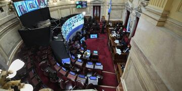 Sesión pública especial remota del Honorable Senado de la Nación, en Buenos Aires, Argentina; el 23 de Julio de 2020\u002E Foto:GABRIEL CANO / COMUNICACIÓN SENADO\u002E