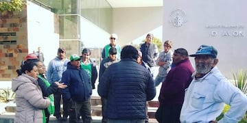 Trabajadores de ATE de paro en la Municipalidad de Dolavon por falta de aumento salarial\u002E