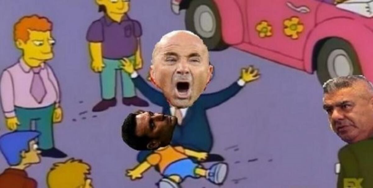 Los mejores memes sobre el accidente de Lionel Scaloni (Foto: Twitter)