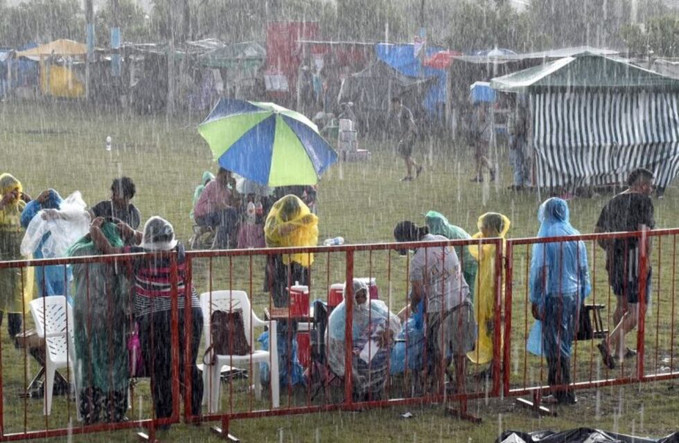 Un gran temporal arruinó el festival de Nuestra Señora de La Candelaria