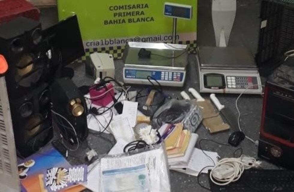 Robaron elementos de una carnicería y los escondieron en la Plaza Rivadavia