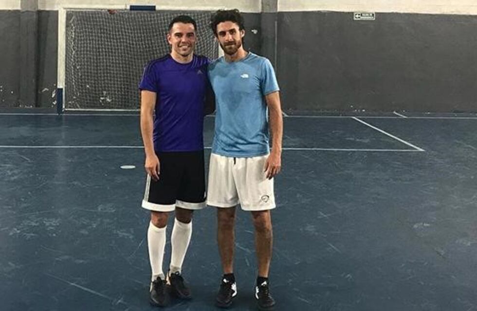 Javier Saviola y Pablo Aimar se reencontraron y jugaron un picadito