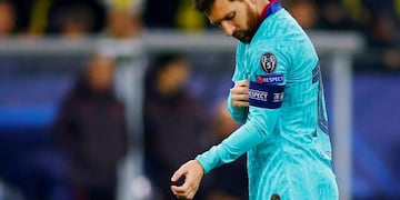 Con Lionel Messi, Barcelona empató 0-0 ante Borussia Dortmund por la Champions\u002E (REUTERS)