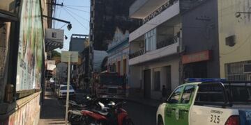 Edificio donde se dio el principio de incendio\u002E