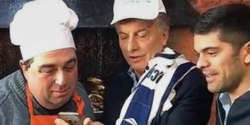 La fotos de Luis Almada con Macri, cuando el Presidente vino a visitarlo\u002E