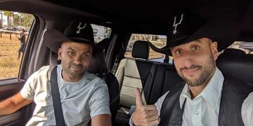 Manu Ginobili junto a Tony Parker (Foto: Instagram/manuginobili)\u002E