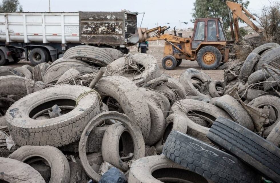 Recuperaron más de 5 toneladas de caucho y lo entregaron a una cementera