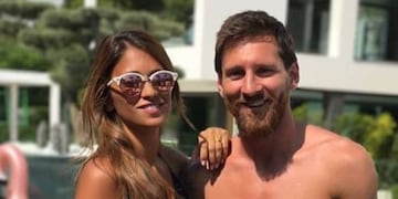 Lionel Messi, y una sugerente foto junto a su esposa Antonela\u002E