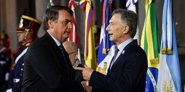 Mauricio Macri y Jair Bolsonaro (Foto: Gustavo Garello/AP)