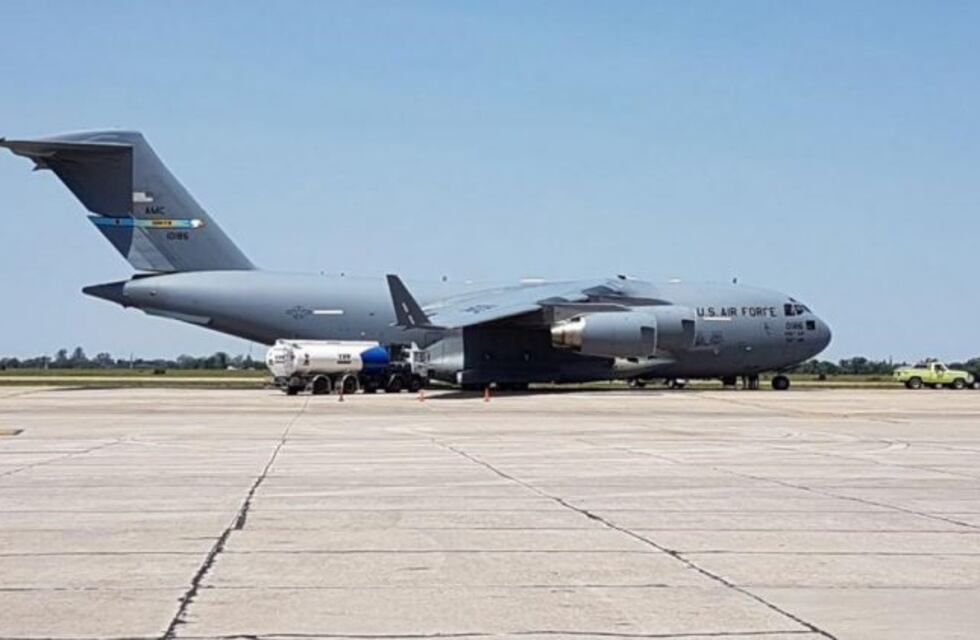 Aterrizó en Córdoba el avión militar C-17 Globemaster