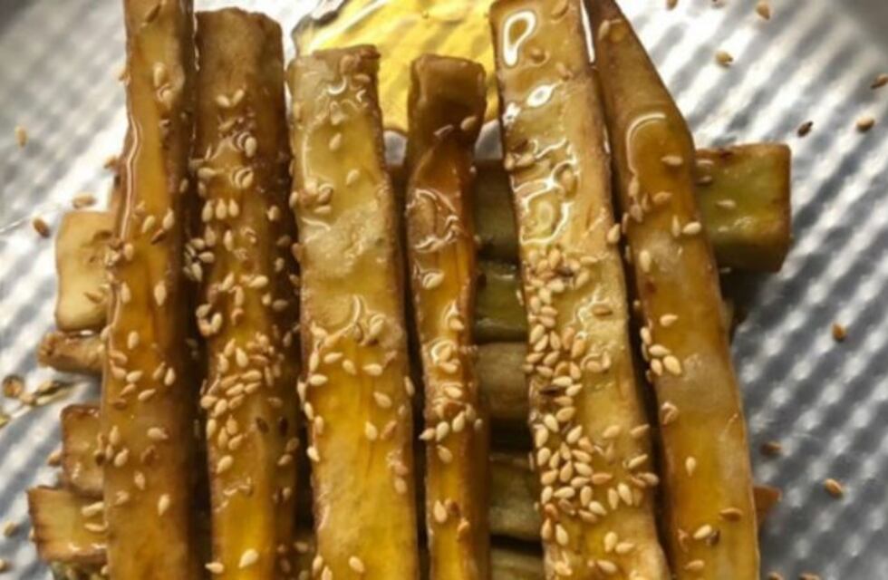 Receta de berenjenas fritas con miel