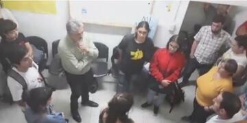 Carlos Ponce, vicegobernador de San Luis, en la toma de la UNViMe\u002E