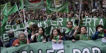 Dia internacional del aborto legal\u002E (Clarín)