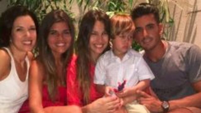 Navidad de Pampita con su familia