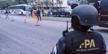 Controles de la FPA en el ingreso a Carlos Paz