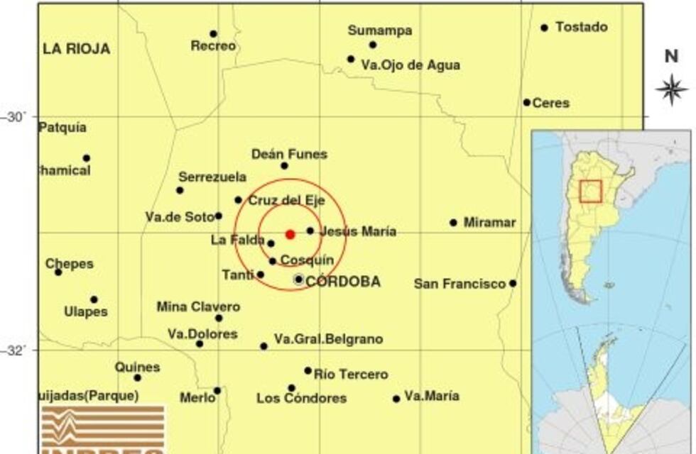 Sismo de 3.3 sacudió a Córdoba y se sintió fuerte en las Sierras Chicas