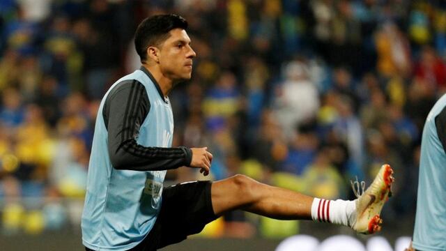 Enzo Pérez dio positivo de COVID-19 Y se pierde los partidos ante Nacional de Uruguay por los cuartos de final de la Copa Libertadores 2020. (REUTERS)