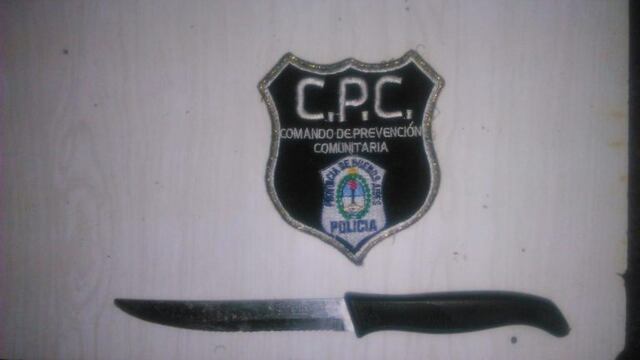 Cuchillo secuestrado al menor en San Nicolu00e1s