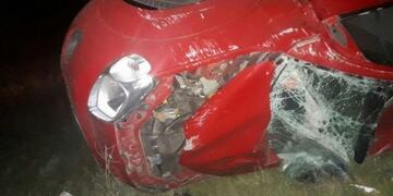 Cuatro periodistas de Tandil volcaron en Real del Padre, San Rafael.