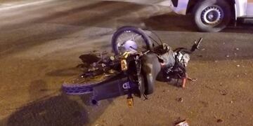 Un motociclista herido de gravedad en un choque