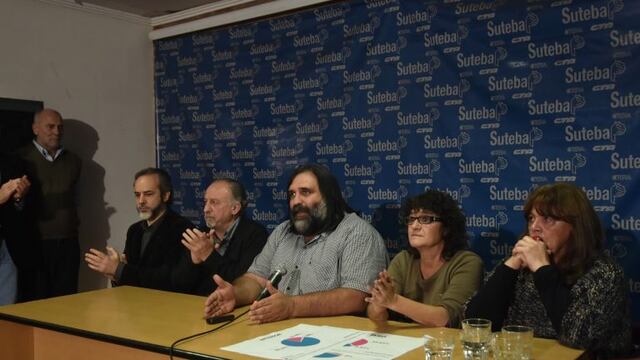 DYN55, BUENOS AIRES 17/05/2017, CONFERENCIA DE PRENSA DE ROBERTO BARADEL TITULAR DE SUTEBA .FOTO:DYN/TONY GOMEZ.