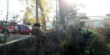 Incipiente incendio en San Antonio de Arredondo fue controlado por Bomberos de Icho Cruz\u002E (Foto: prensa Bomberos Voluntarios Icho Cruz)\u002E