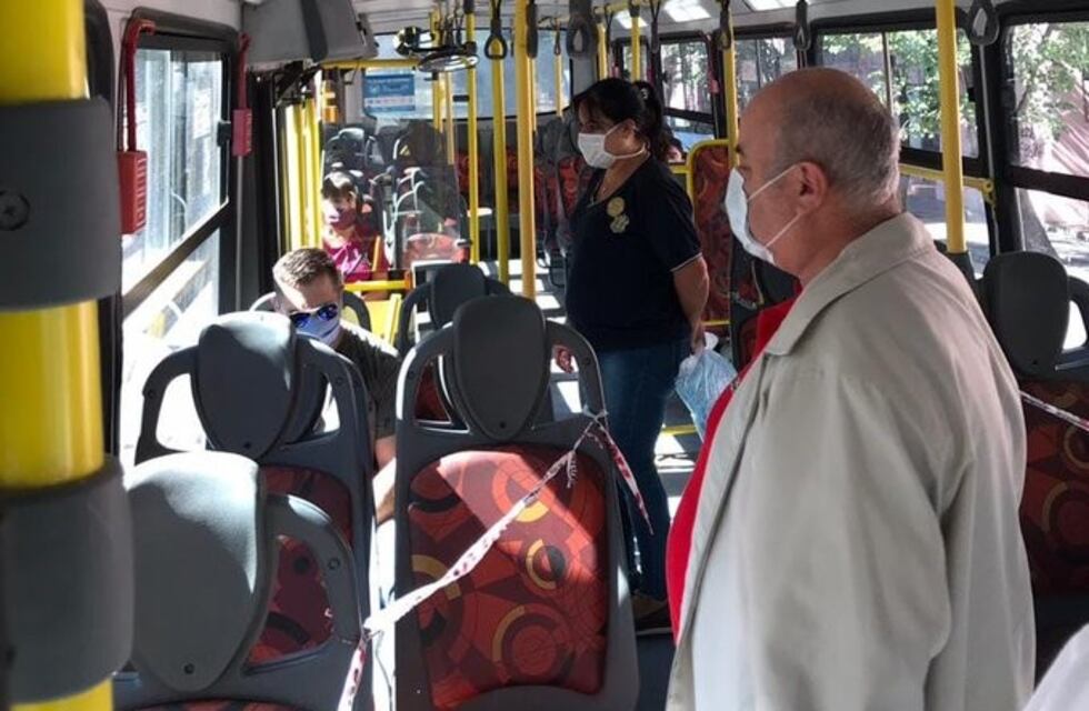 Controles en el transporte público de Córdoba, por el uso del tapaboca