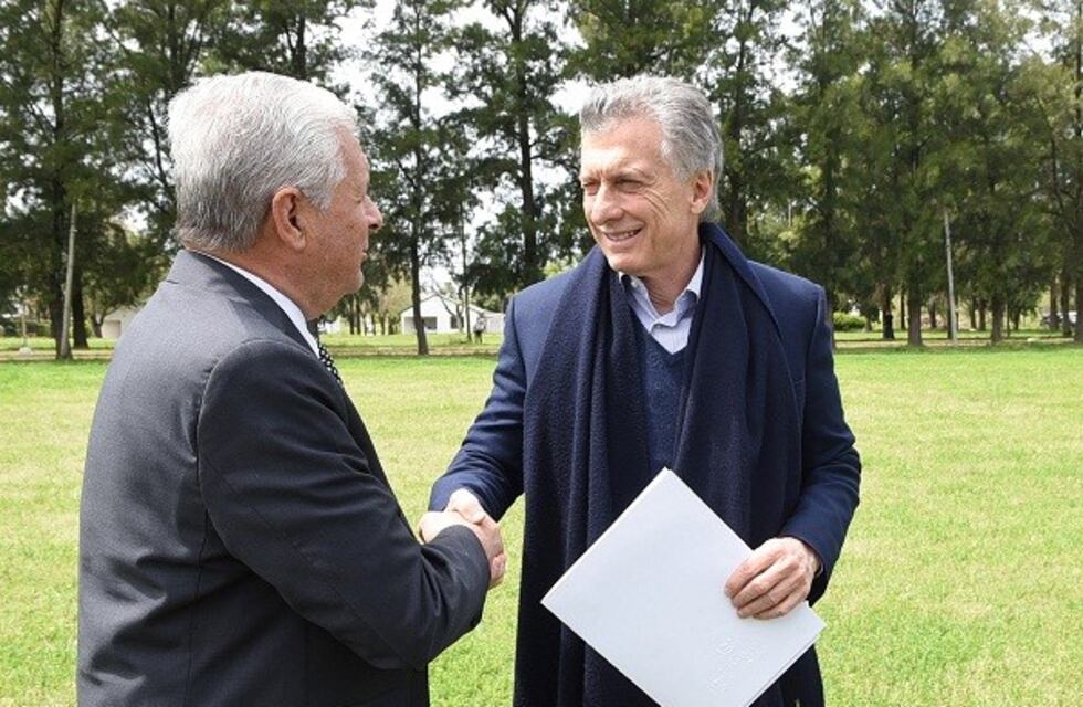 El presidente Macri recorrió la obra de la Defensa Norte en Concepción del Uruguay