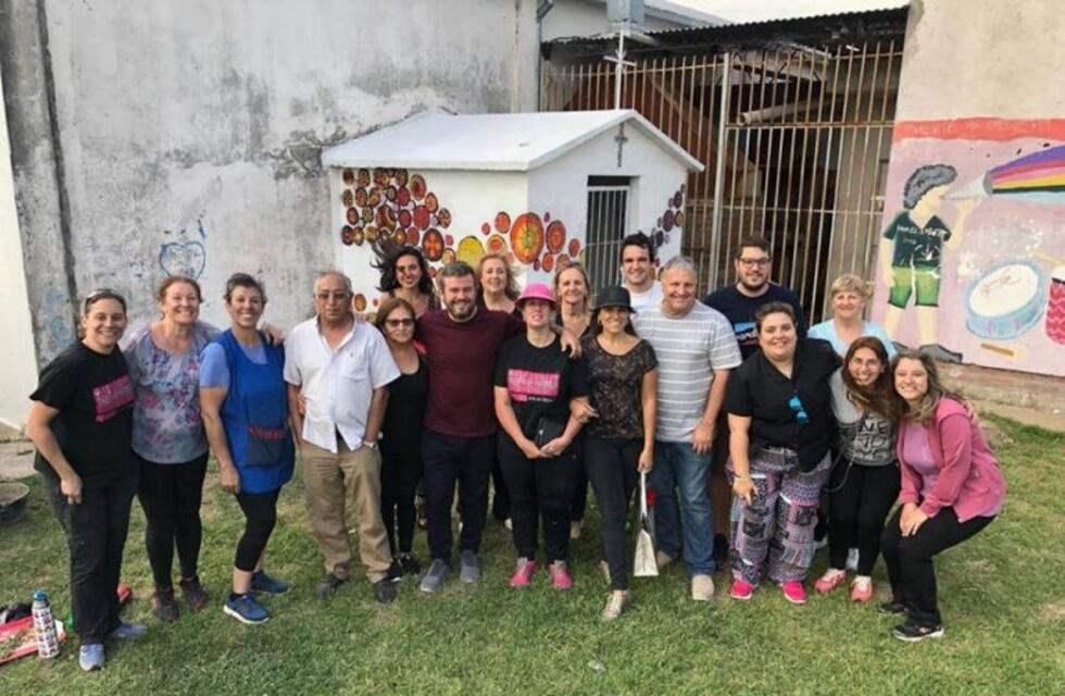 Violencia de género: realizaron una obra de mosaiquismo en la gruta de Laura Mansilla