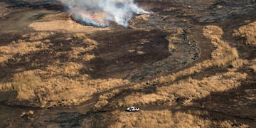 El fuego viene propagándose desde hace más de una semana\u002E (AFP)