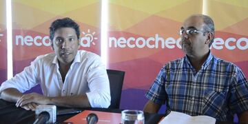 El director del ENTUR Gastón Baylé, y el delegado de la localidad, Ángel Molvert\u002E