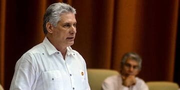 El presidente Miguel Díaz-Canel en la clausura del Primer Período Ordinario de Sesiones de la IX Legislatura de la Asamblea Nacional del Poder Popular (ANPP), en el Palacio de Convenciones de La Habana, Cuba (Web)