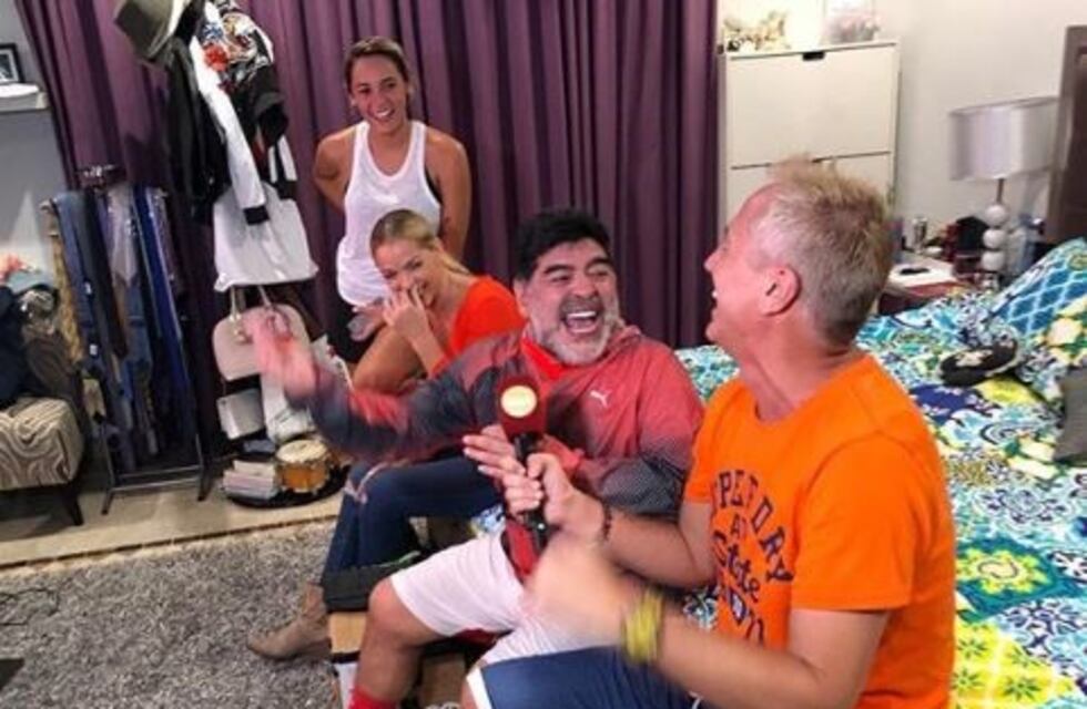 Maradona mostró su lujosa casa en Dubai con Marley y Mirko de invitados