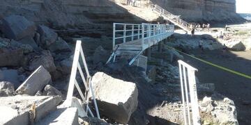 Derrumbe de una escalera en Viedma\u002E