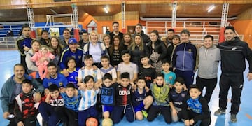 Rosana Bertone en el Club Real Madrid de Río Grande