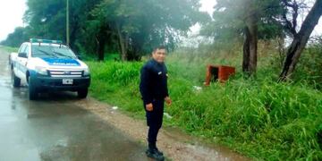 La gruta donde se encontró la droga en Ballivián, Salta\u002E (Prensa Policía de Salta)