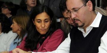 Liliana Chu00e1vez y Adriu00e1n Mateluna.