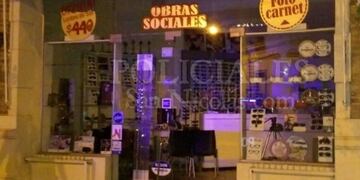 Otra vez la óptica Setefano&Stefano fue blanco de los ladrones\u002E (Policiales San Nicolás)