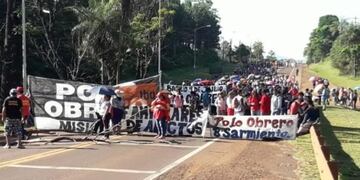 Corte de tránsito en la Ruta 12\u002E (Foto: El Territorio)