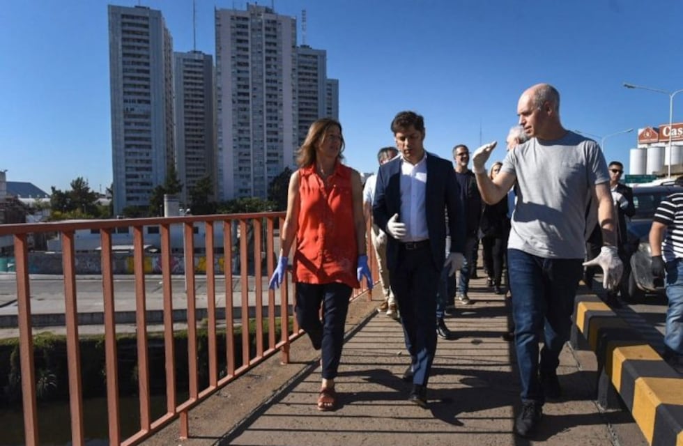 Frederic, Kicillof y Rodríguez Larreta supervisaron controles en Puente Pueyrredón
