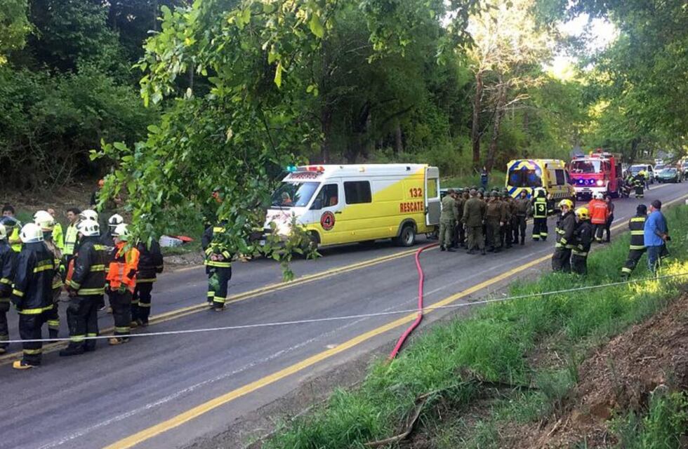 Once muertos y 20 heridos por un accidente de micro en el sur de Chile