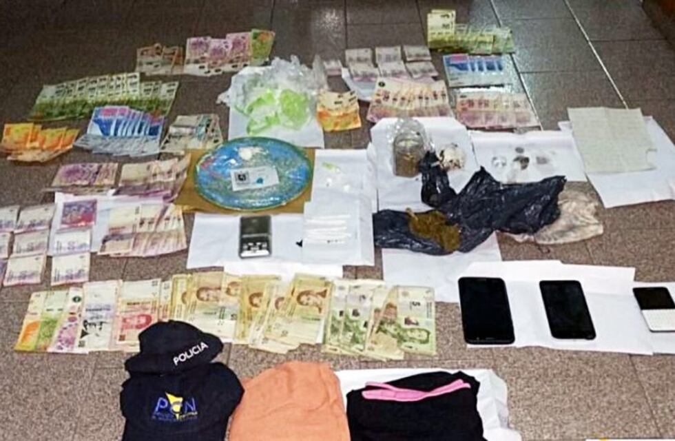 Desbarataron un kiosco de venta de droga en el barrio El Sosneado